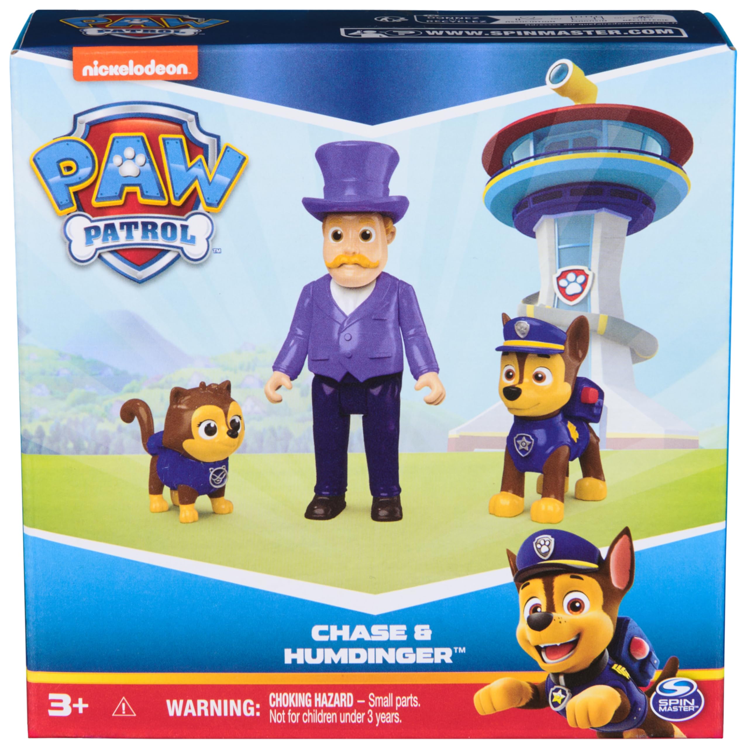 Paw Patrol Chase, Mayor Humdinger & Cat Chase 3-Figure Set for Ages 3+