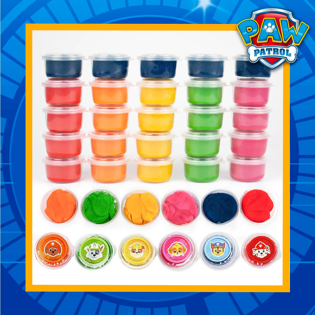 Paw Patrol Dough Party Pack – 25 Tubs of Colorful Sensory Play Dough for Kids Ages 3+