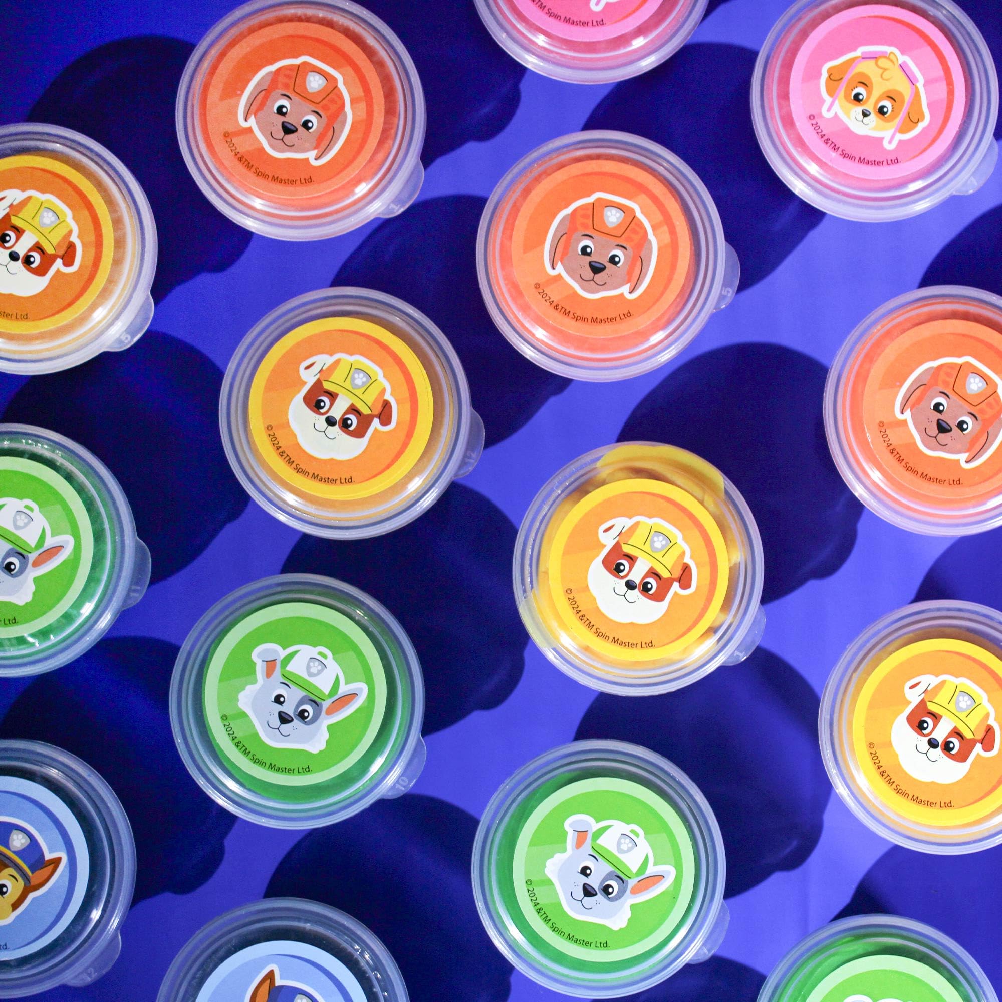 Paw Patrol Dough Party Pack – 25 Tubs of Colorful Sensory Play Dough for Kids Ages 3+