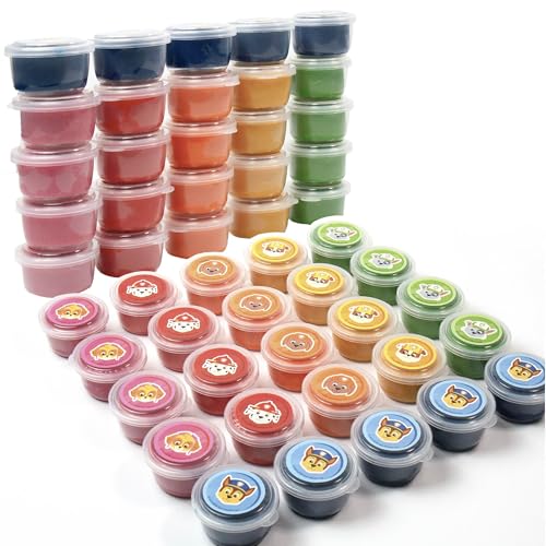 Paw Patrol Dough Party Pack – 25 Tubs of Colorful Sensory Play Dough for Kids Ages 3+