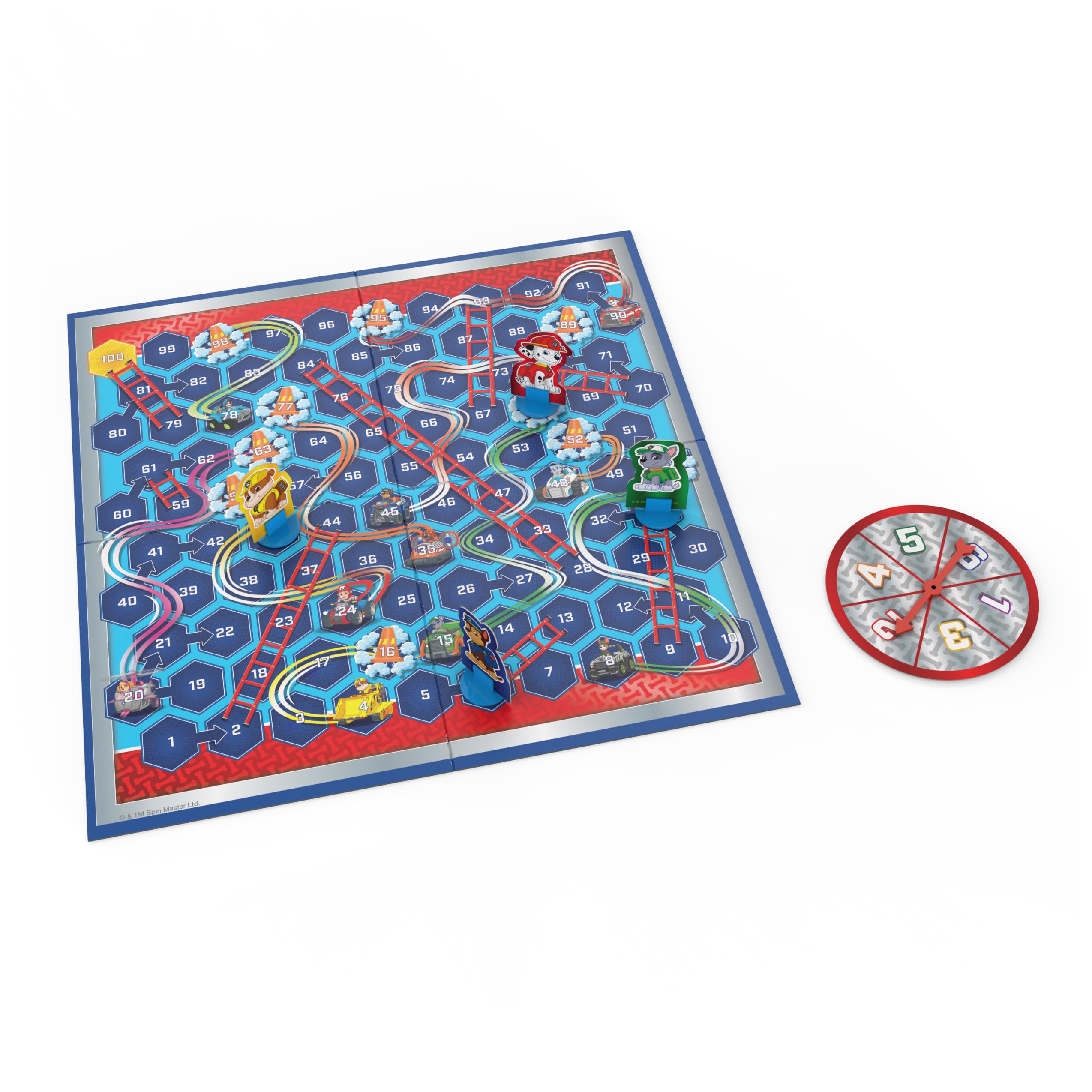 PAW Patrol Pups 'N Ladders Board Game – Spin Master Family Game for Ages 4+