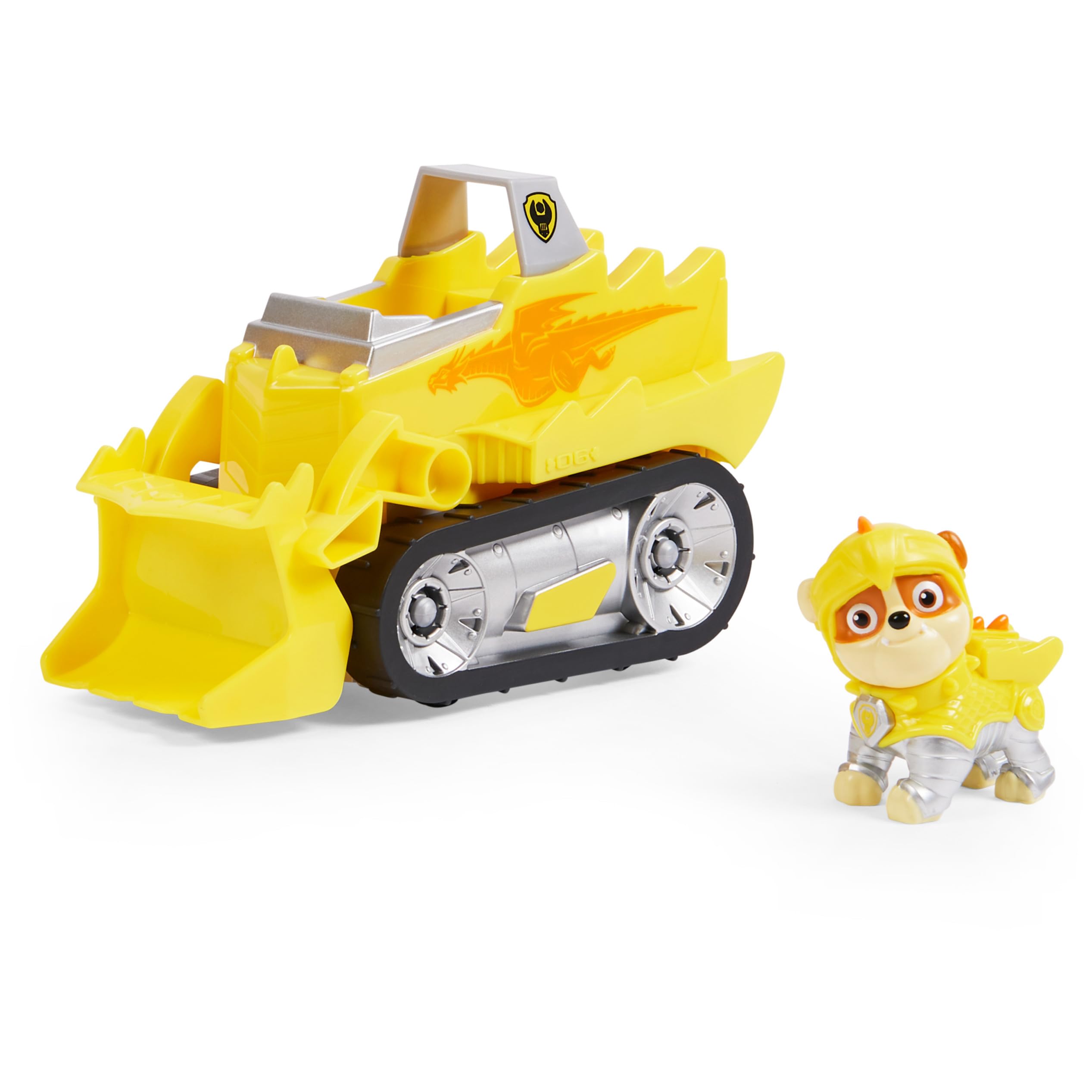 Paw Patrol Rescue Knights Rubble Transforming Toy Car and Figure Set - Ages 3+