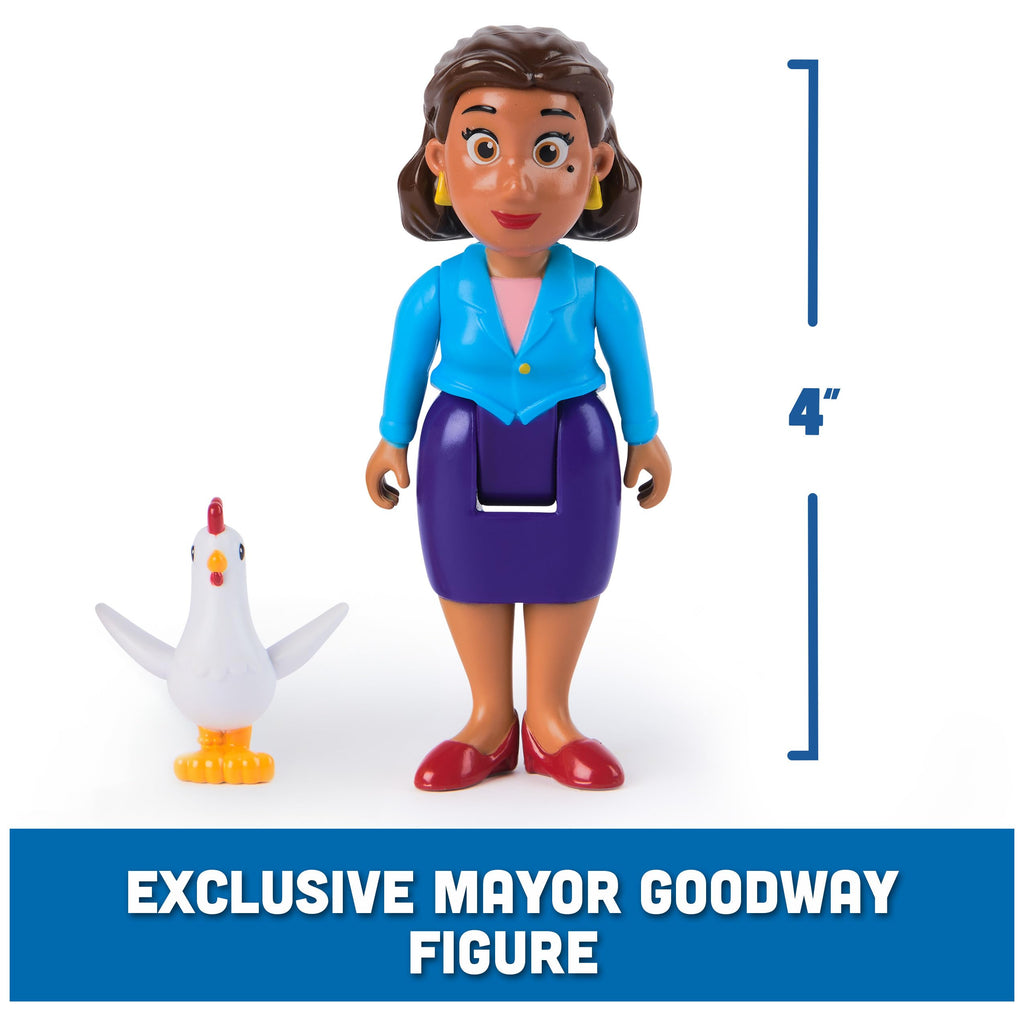 PAW Patrol Rubble, Mayor Goodway & Chickaletta 3-Pack – Official Toy Figures for Kids Ages 3+