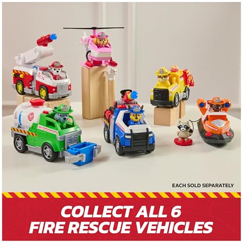 PAW Patrol Rubble Rescue Fire Dump Truck with Rubble Figure and Boulders Action Play