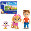 PAW Patrol Skye & Alex Porter Figure Pack with Lil Hootie - 3 Action Figures for Kids Ages 3+