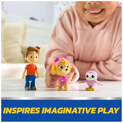 PAW Patrol Skye & Alex Porter Figure Pack with Lil Hootie - 3 Action Figures for Kids Ages 3+
