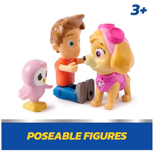 PAW Patrol Skye & Alex Porter Figure Pack with Lil Hootie - 3 Action Figures for Kids Ages 3+