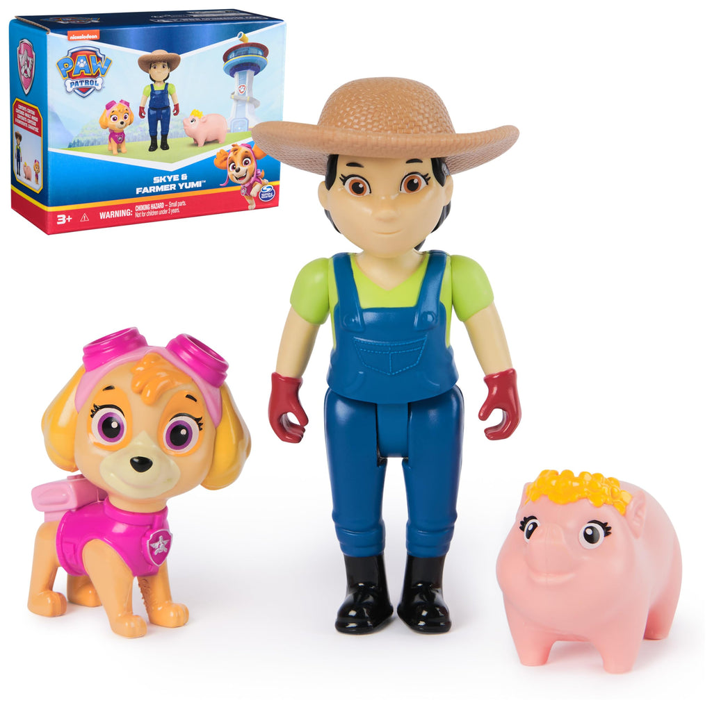 PAW Patrol Skye, Farmer Yumi & Piggie Action Figures – 3-Pack for Ages 3+