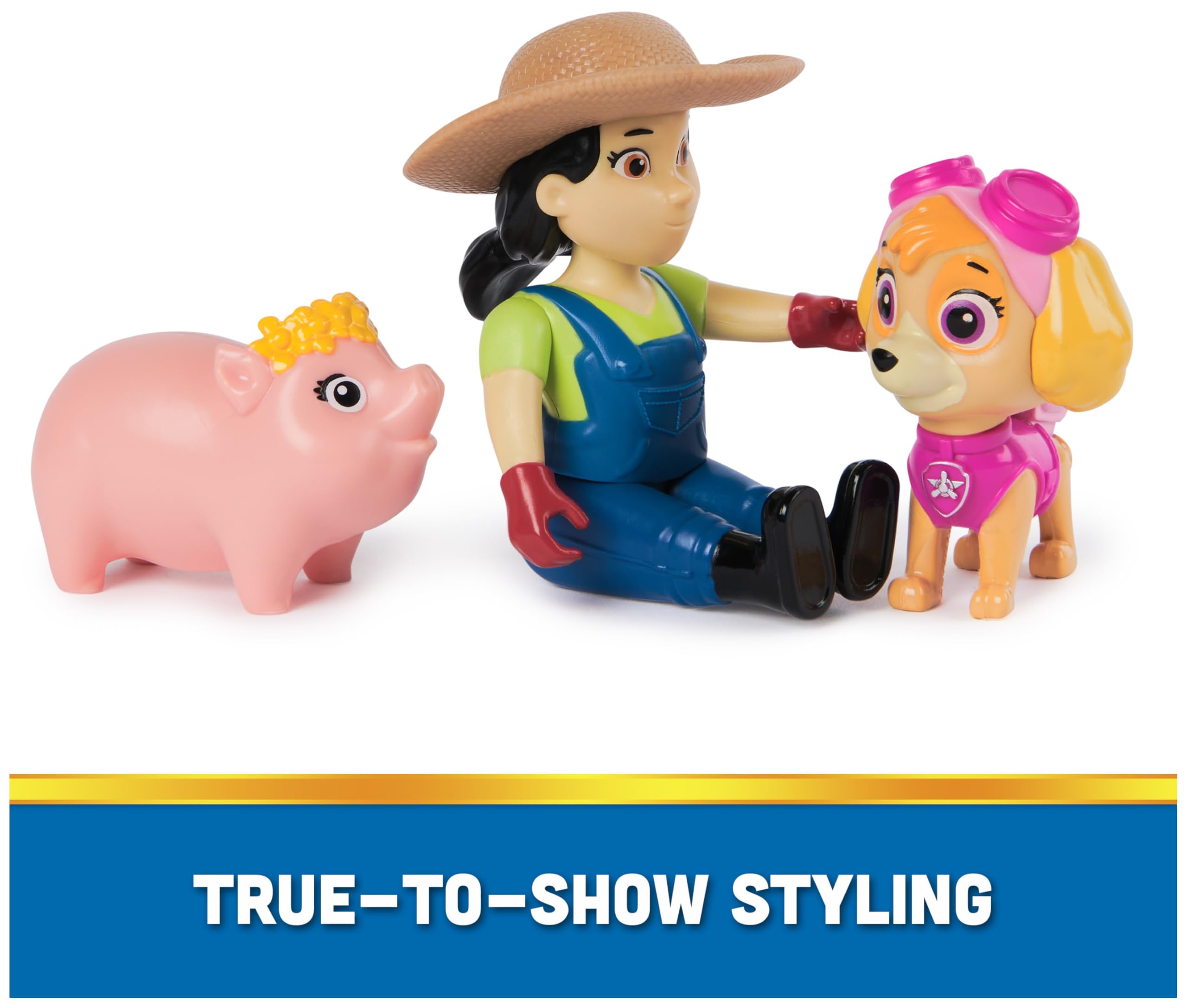 PAW Patrol Skye, Farmer Yumi & Piggie Action Figures – 3-Pack for Ages 3+