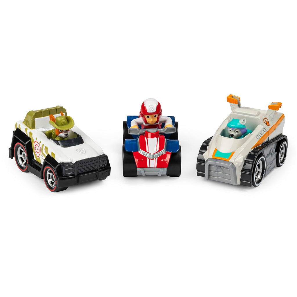 PAW Patrol True Metal Classic Pack – 3 Die-Cast 1:55 Scale Vehicles (Ryder, Everest, Tracker)