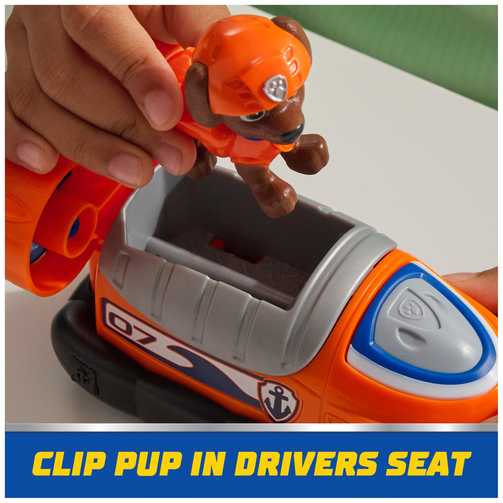 Paw Patrol Zuma's Hovercraft Toy Vehicle with Collectible Figure, Ages 3+