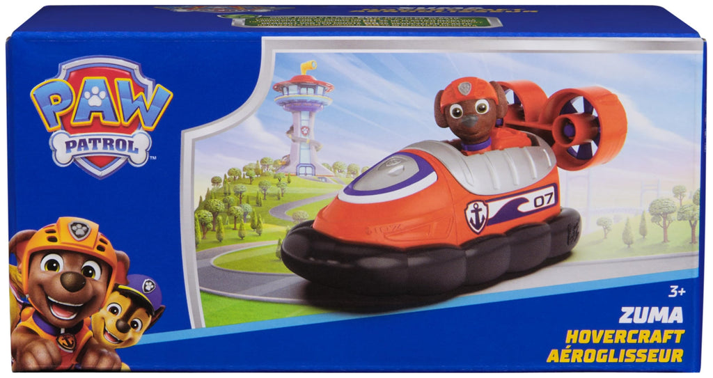 Paw Patrol Zuma's Hovercraft Toy Vehicle with Collectible Figure, Ages 3+