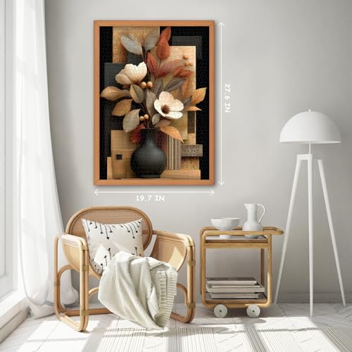 Pazzocenter 1000-Piece Flower Puzzle: Vase Floral Jigsaw for Adults – Beautiful Wall Decor