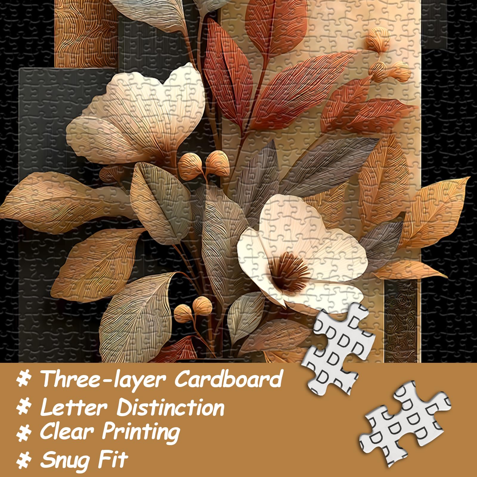 Pazzocenter 1000-Piece Flower Puzzle: Vase Floral Jigsaw for Adults – Beautiful Wall Decor