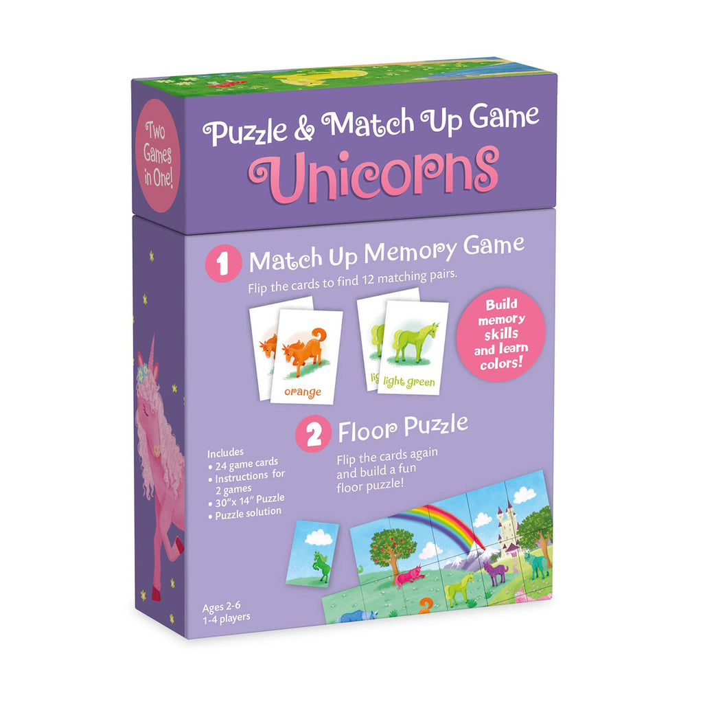 Peaceable Kingdom Unicorn Puzzle and Match Up Game – 3-in-1 Learning Fun for Toddlers