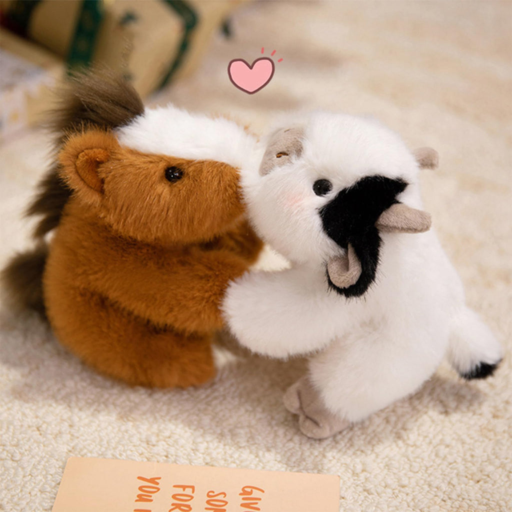 PEACH CAT Brown Horse Stuffed Animal 7.8 Inches – Slightly Weighted Small Plush Toy
