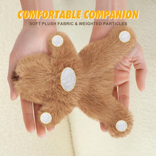 PEACH CAT Capybara Plush 7 Inch - Slightly Weighted Stuffed Animal Toy, Brown