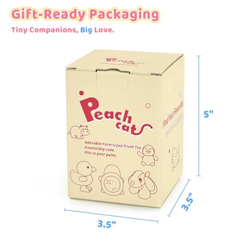 PEACH CAT Panda Stuffed Animal – 6.5-Inch Scented Weighted Plush Toy, Cute Gift for Kids