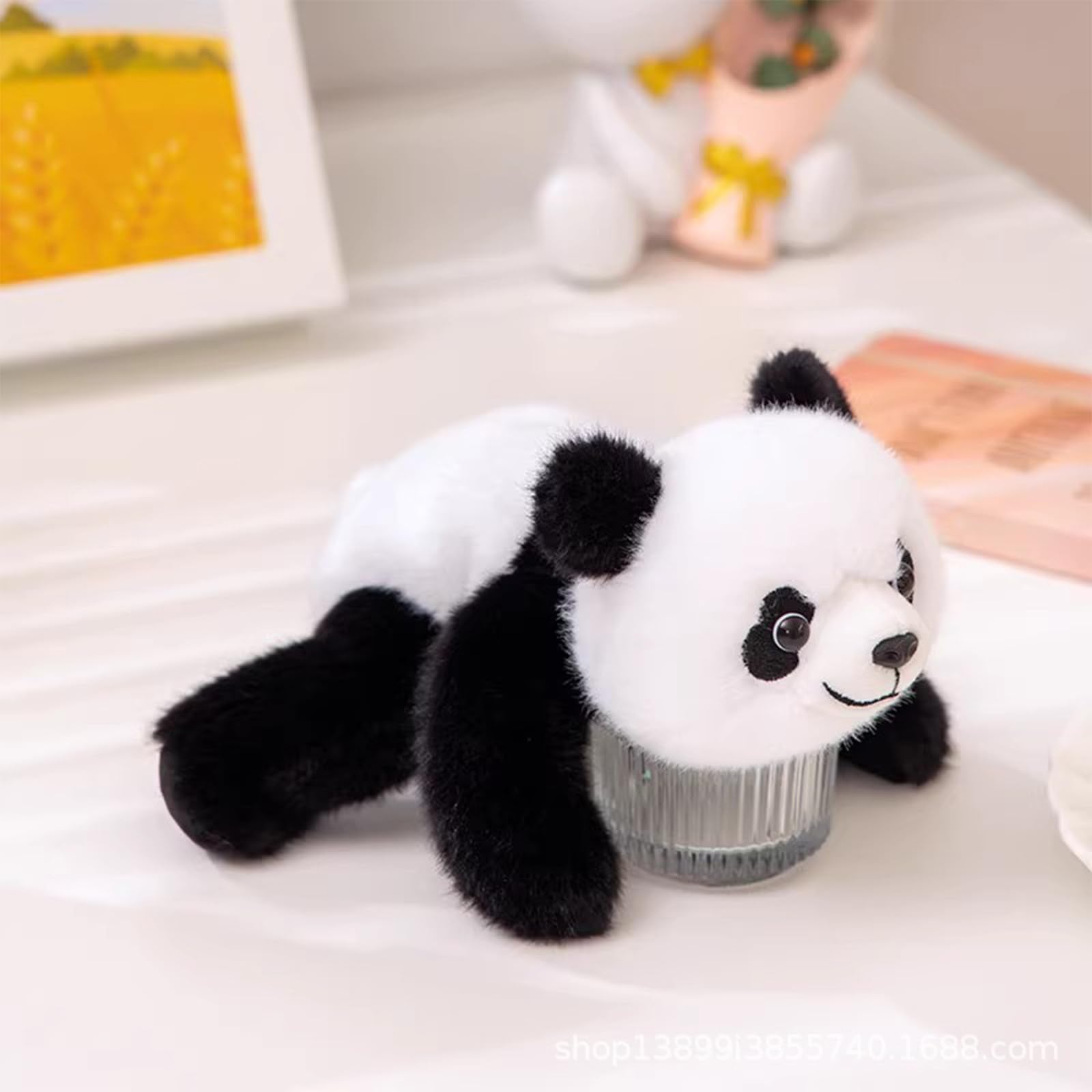 PEACH CAT Panda Stuffed Animal – 6.5-Inch Scented Weighted Plush Toy, Cute Gift for Kids