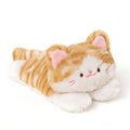 PEACH CAT Striped Cat Stuffed Animal - Small Weighted Kitten Plush Toy, Brown, 7 Inches