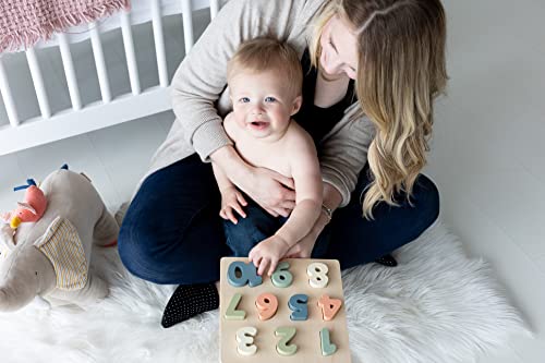 Pearhead Wooden Numbers Puzzle 1-10 Counting Toy for Toddlers, Montessori Educational Puzzle