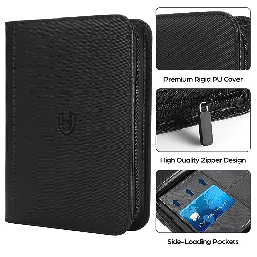 Pemocyny 4-Pocket Card Binder – 288-Pocket Zippered Album for MTG, Sports Cards & TCG