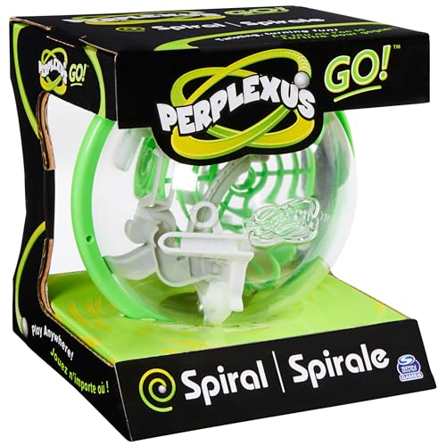 Perplexus GO Spiral - Compact 3D Puzzle Maze Game with 35 Obstacles