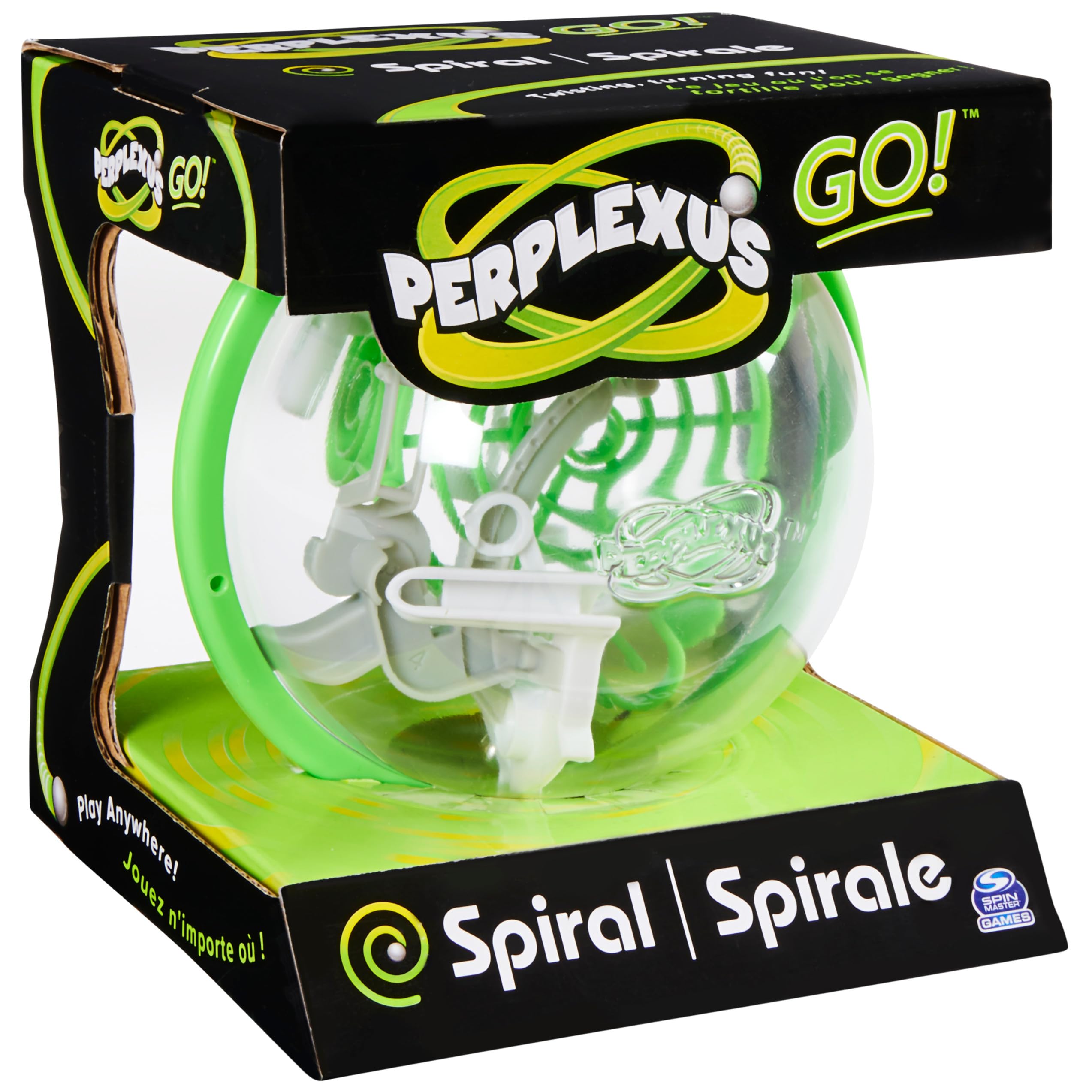 Perplexus GO Spiral - Compact 3D Puzzle Maze Game with 35 Obstacles