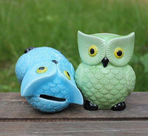 Personalized Ceramic Owl Piggy Bank – Handcrafted Money Saving Bank for Kids
