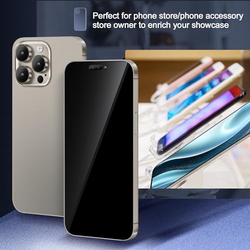 Perusha Metallic Dummy Phone Compatible with iPhone 15 Pro Max/15 Plus - Non-Working Display Model (Pink Blackscreen)