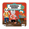 Petit Collage Animal Band Magnetic Play Set – Mix & Match, 2 Scenes, 25+ Pieces, Ages 3+