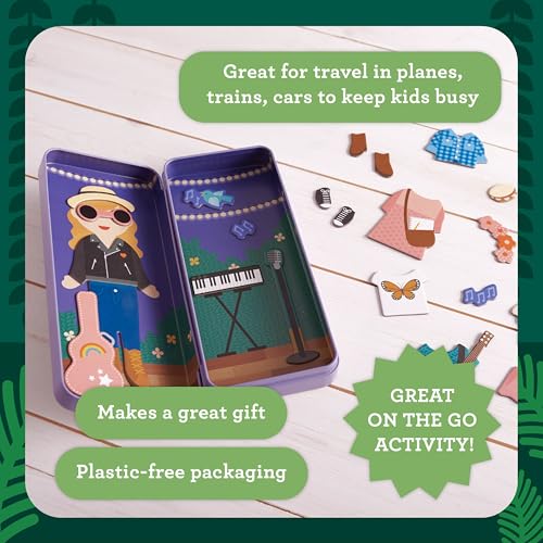 Petit Collage Nature Studies Magnetic Dress Up Set – 25+ Pieces for Creative Play