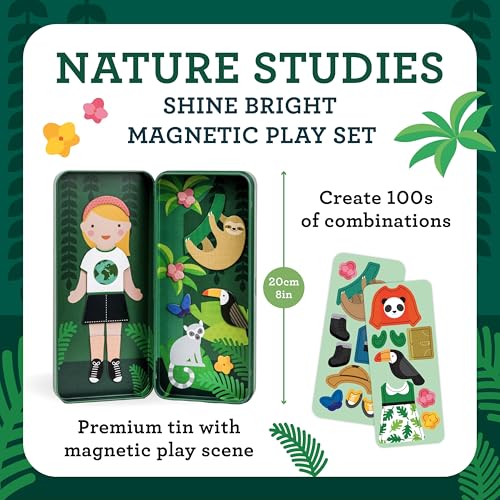 Petit Collage Nature Studies Magnetic Dress Up Set – 25+ Pieces for Creative Play