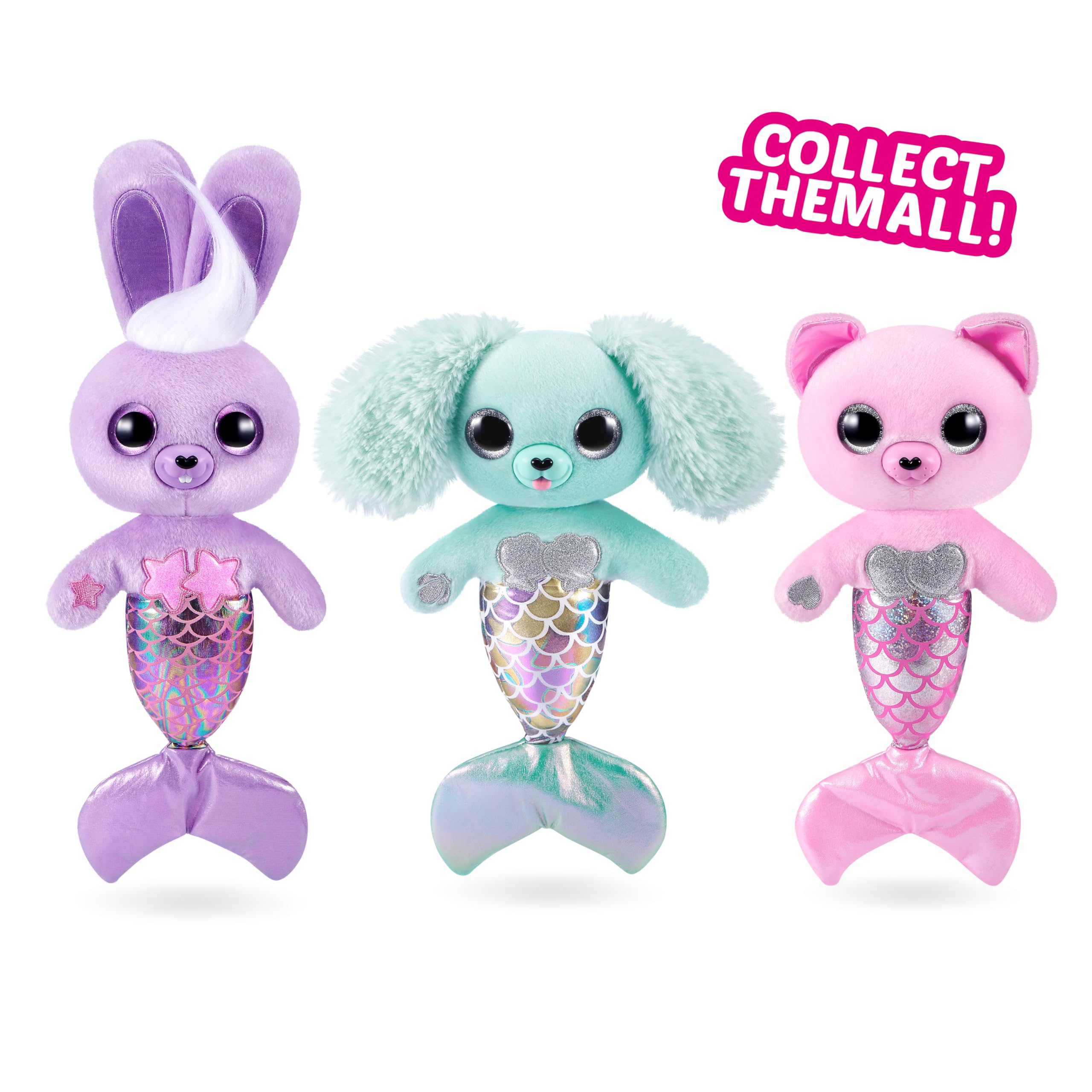 Pets Alive Furmaids by ZURU – Interactive Mermaid Plush with Lights, Sounds & 10+ Surprises (Pink Kitten)