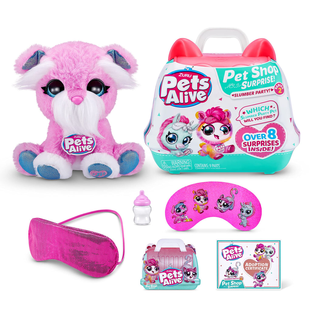 Pets Alive Pet Shop Surprise Series 2: Interactive Speak & Repeat Pets with 10+ Surprises (Llama, Unicorn, Puppy, Kitten)