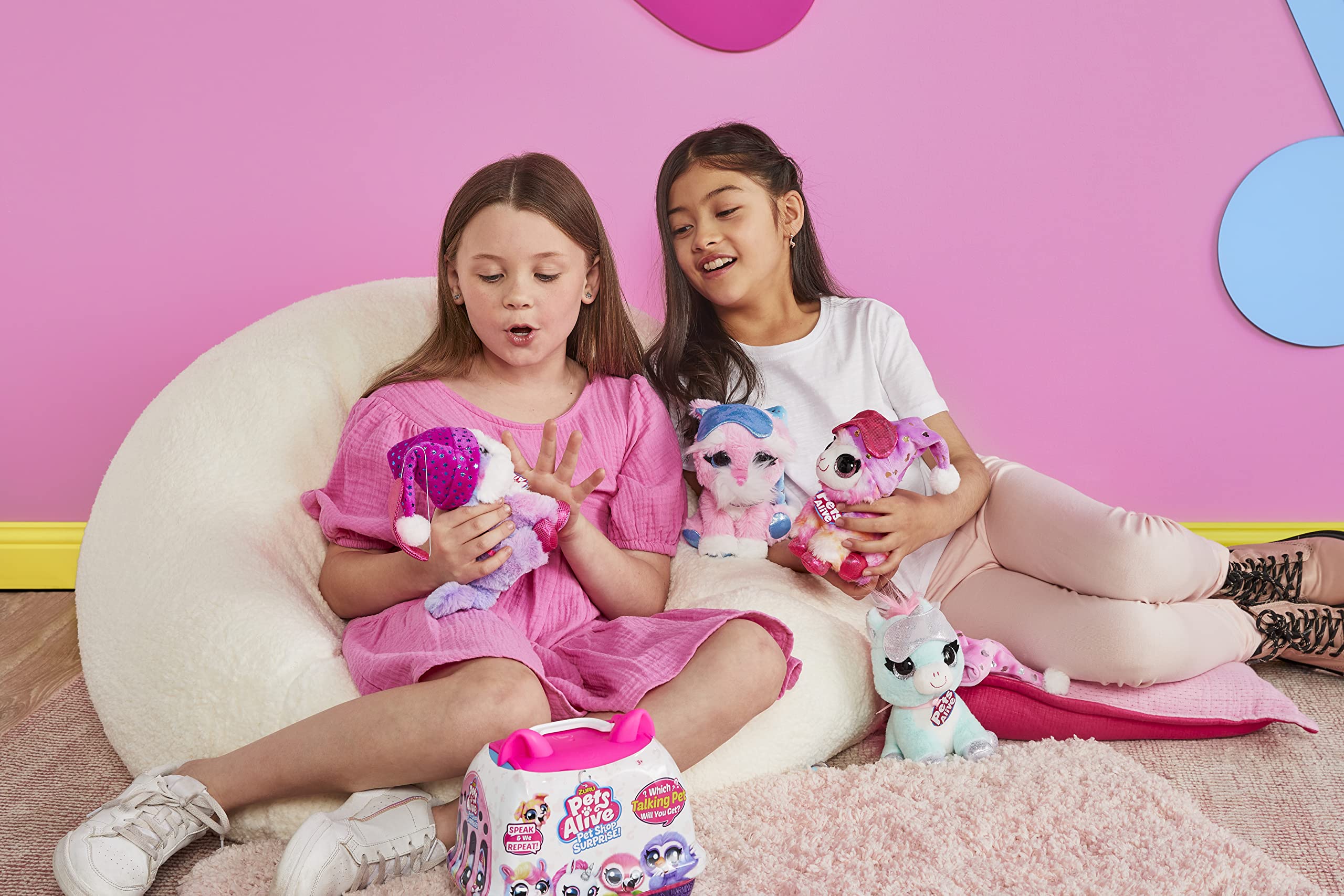 Pets Alive Pet Shop Surprise Series 2: Interactive Speak & Repeat Pets with 10+ Surprises (Llama, Unicorn, Puppy, Kitten)