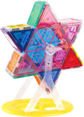 PicassoTiles Ferris Wheel Magnetic Tile Accessory Kit - 9 Pieces Rotating STEM Toy for Ages 3+