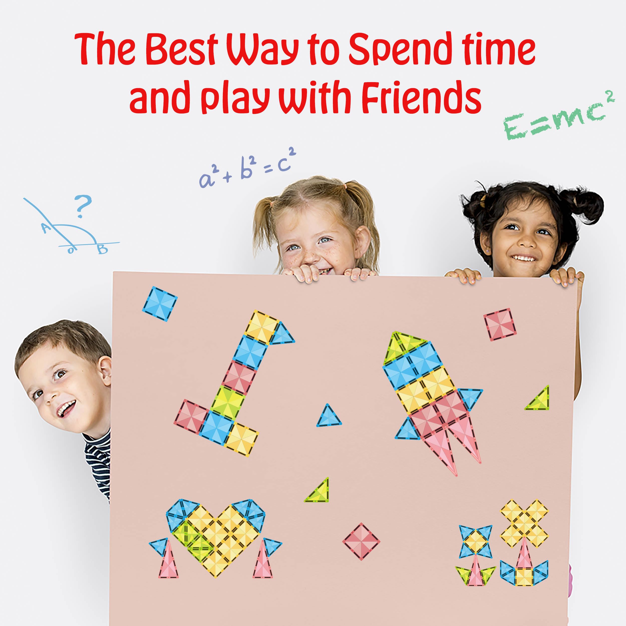 PicassoTiles Mini Diamond Magnetic Tiles 24-Piece Travel Set - STEM Building Blocks for Ages 3+