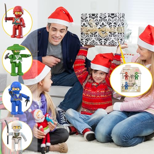 PicassoTiles Ninja Action Characters – Magnetic Tile Add-On for Pretend Play (PTA14)