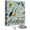 PICKFORU 1000 Piece Bird Puzzle – Backyard Birds of North America with 47 Species Labeled