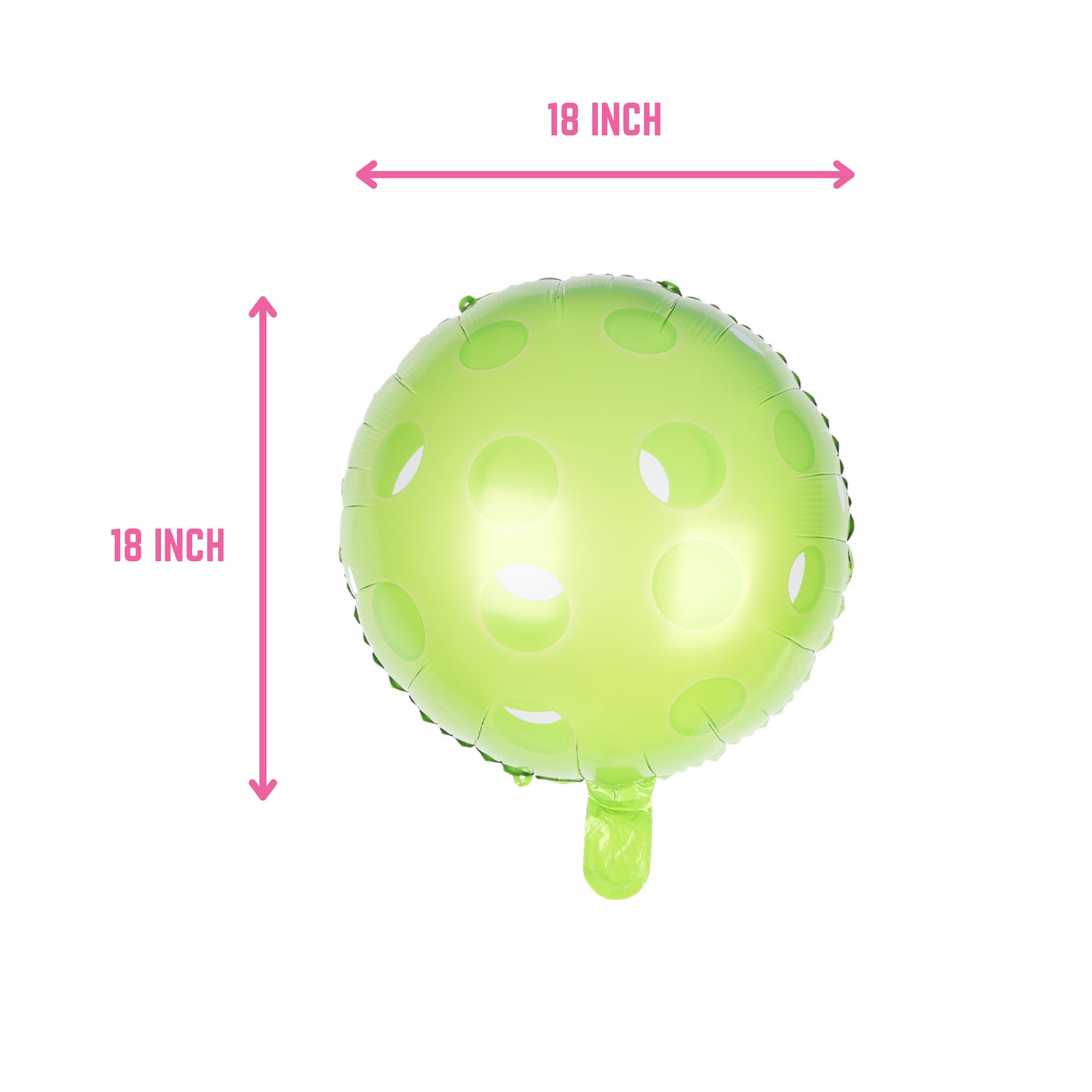 Pickleball-Themed 5-Pack 18-Inch Mylar Balloons for Party Decor
