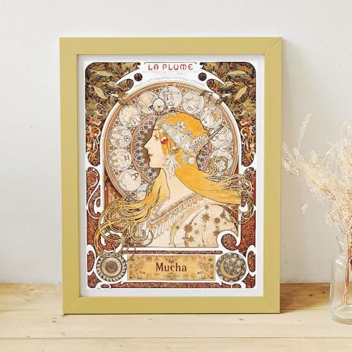 PieceRelax 1200-Piece Plastic Jigsaw Puzzle – Alphonse Mucha Zodiac, Compact Size 23.2 x 17.6 Inches, No Puzzle Mat Needed, Free Missing Piece Replacement
