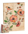PieceRelax Retro Wild Rose Canvas Wall Art Puzzle - 366 Plastic Pieces for Adults - Unique Home Décor Gift [HN1301]