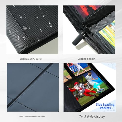 Pink 240-Card Trading Card Binder – 4-Pocket Ringless Album for MTG, YuGi, Sports Cards by TCGCARDIUM