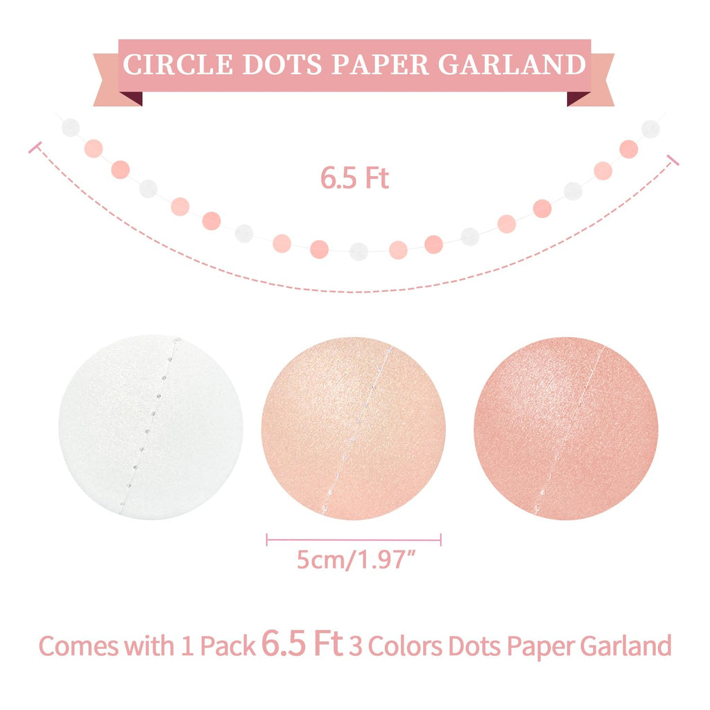 Pink Birthday Decorations Kit 16-Piece Set by LITAUS – Pre-Strung Banner, Honeycomb Balls & Paper Garland for Women, Girls, Teens, Adults