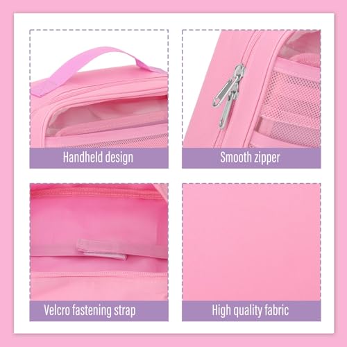 Pink Carrying Case for Little Tikes Story Dream Machine Books, Figures & Starter Set - Portable Storage Bag with Handle by RZYLKA