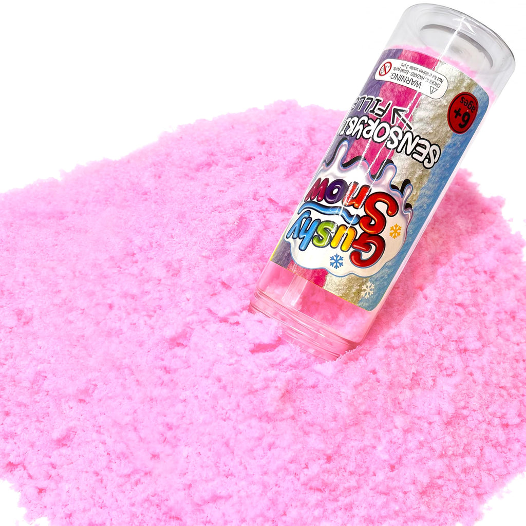 Pink Latex Sensory Bin Filler – Soft Cotton Candy Texture for Toddlers, Spring & Valentine's Day Play by GushySnow