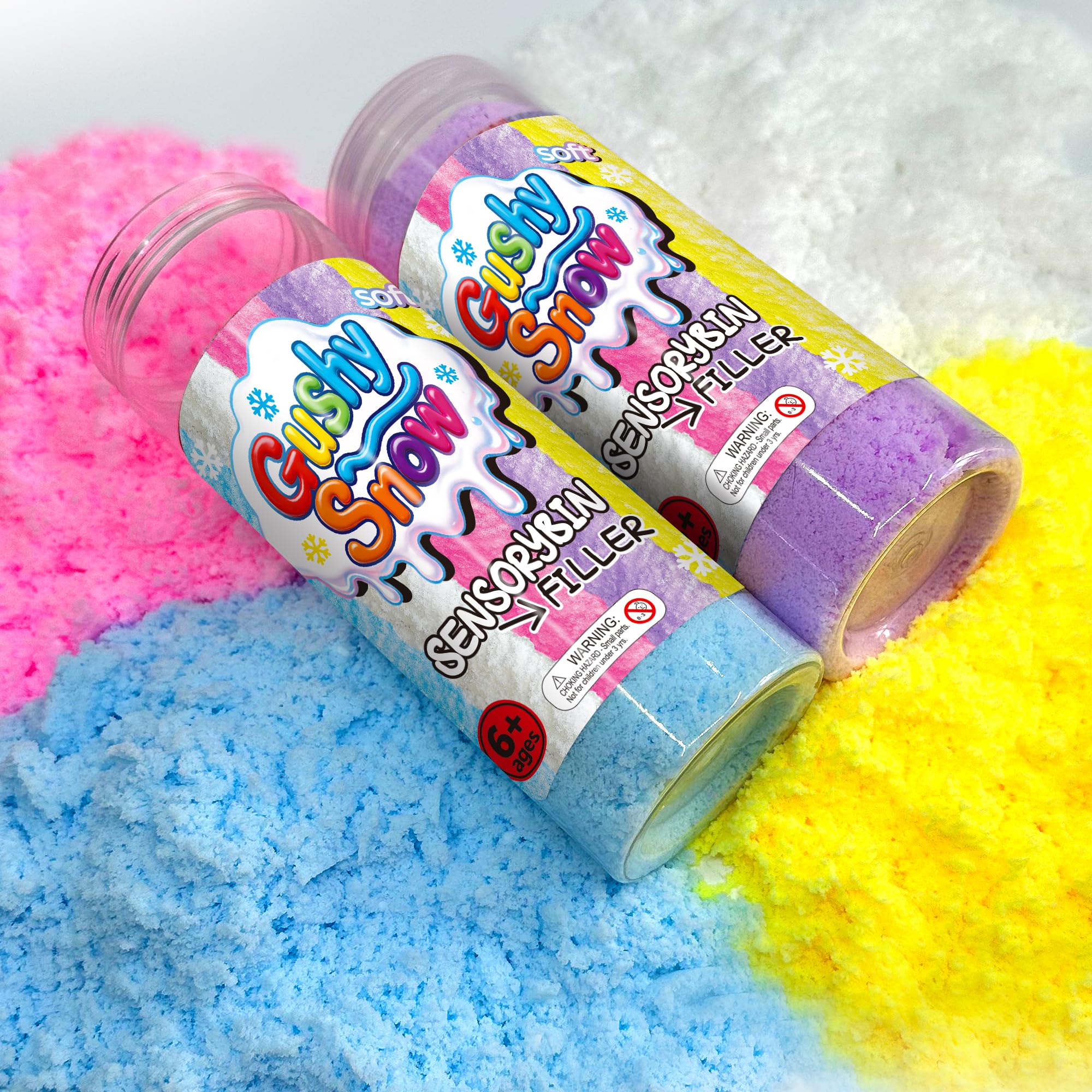 Pink Latex Sensory Bin Filler – Soft Cotton Candy Texture for Toddlers, Spring & Valentine's Day Play by GushySnow