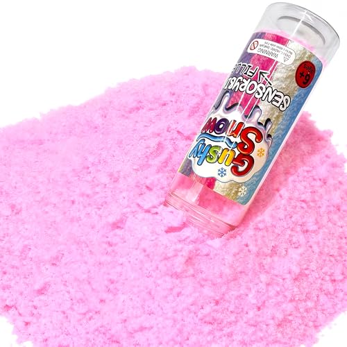 Pink Latex Sensory Bin Filler – Soft Cotton Candy Texture for Toddlers, Spring & Valentine's Day Play by GushySnow