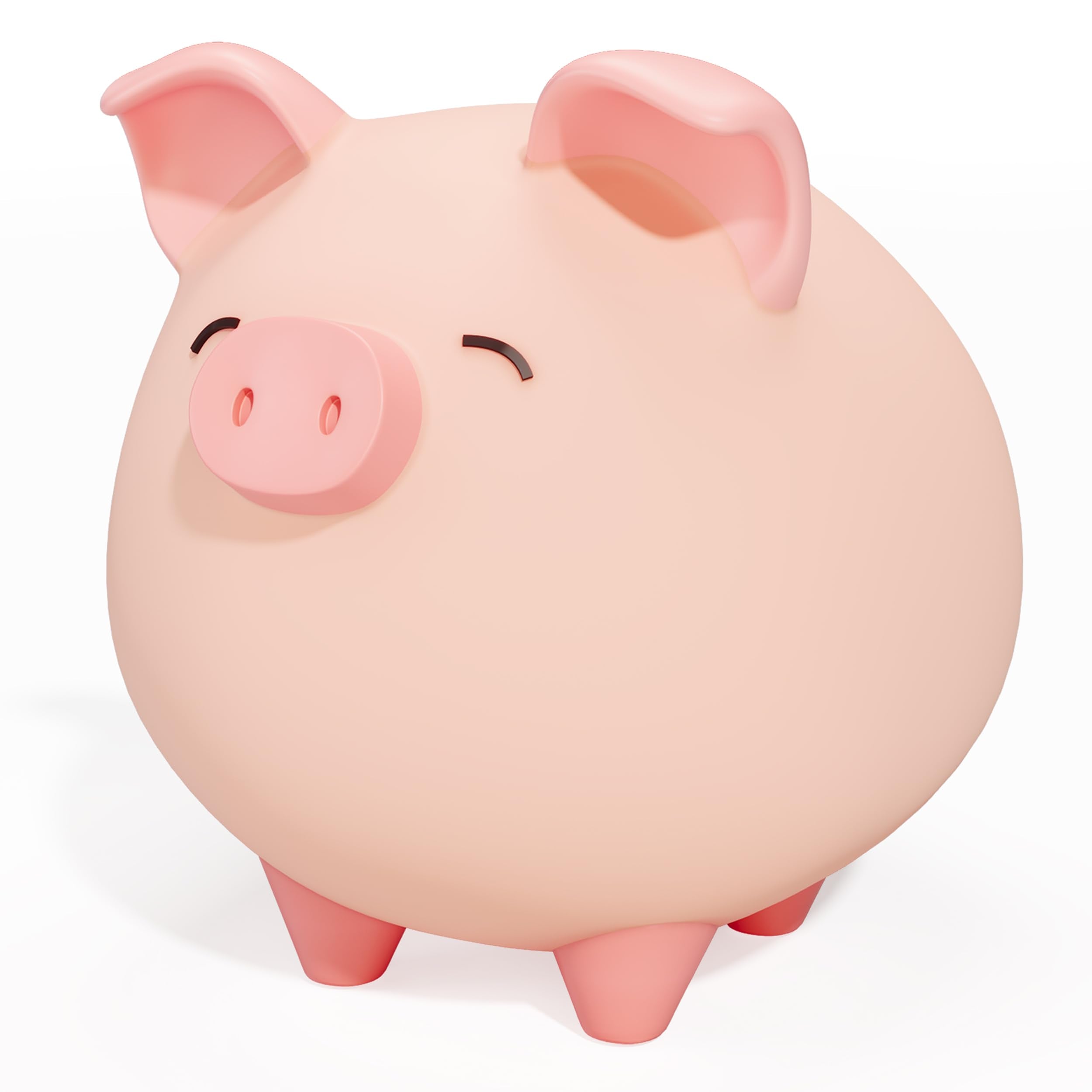 Pink Piggy Bank for Girls – Unbreakable Vinyl Coin Bank for Kids, Toddlers